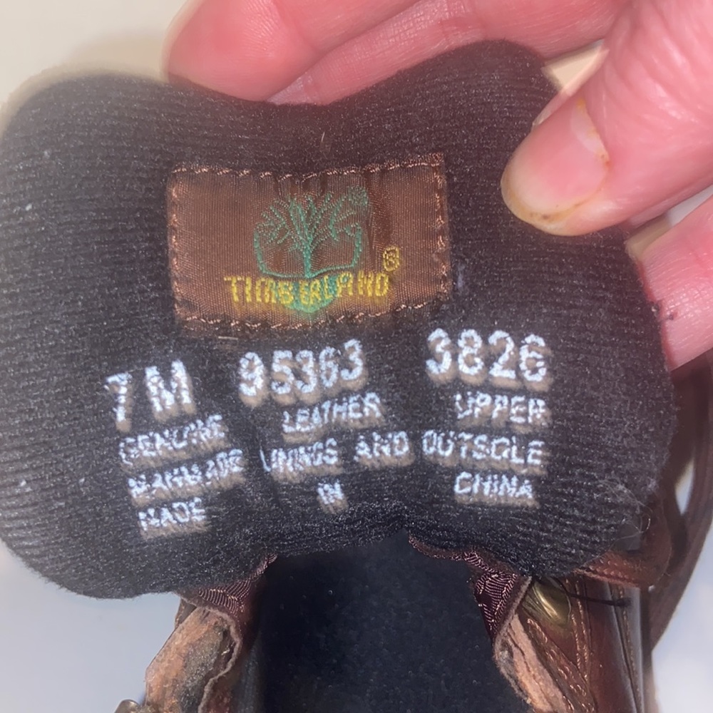 Brown leather Timberland hiking boots 🥾 size 7M - Picture 12 of 12